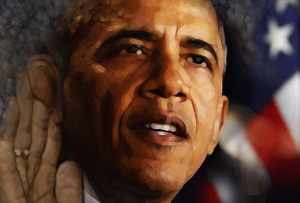 Portrait of Barack Obama by Yannik.